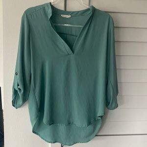 Nordstrom brand Lush blouse in sea foam green Small
